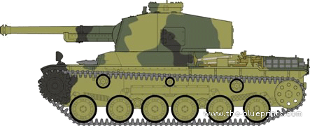 IJA Type 3 tank [Chi Nu] - drawings, dimensions, figures